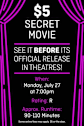 $5 Secret Movie 7/27/26 at Landmark Theatres Movie Poster