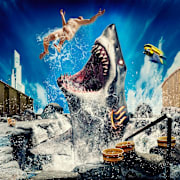 Hot Spring Shark Attack Poster 0
