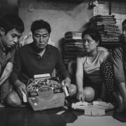 Parasite Black and White Poster 1